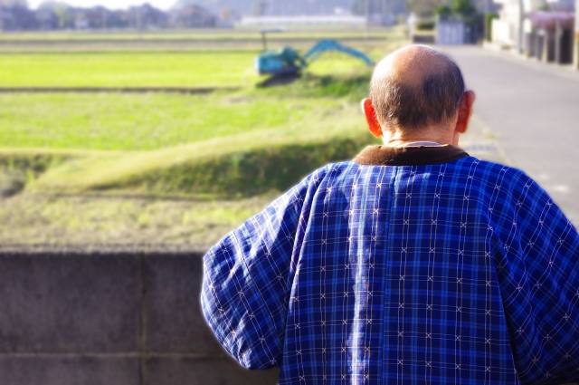 一人の高齢者のイメージ